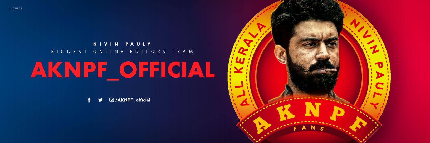 All Kerala Nivin Pauly Fans banner