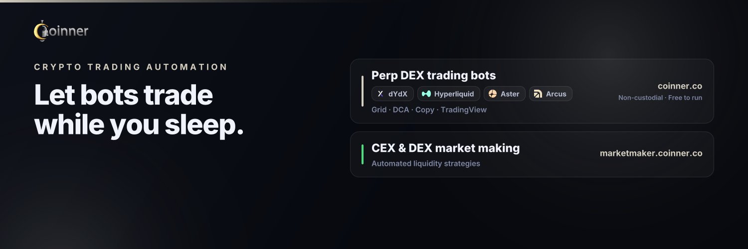 CoinnerBot's profile banner image