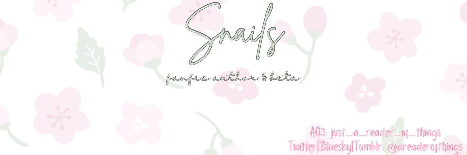 ♡ snails ♡ banner