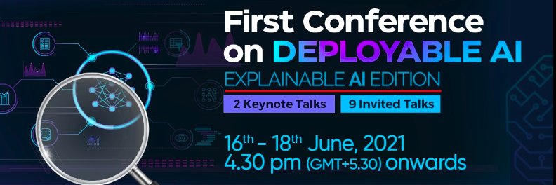 Conference on Deployable AI 2021 @RBCDSAI banner