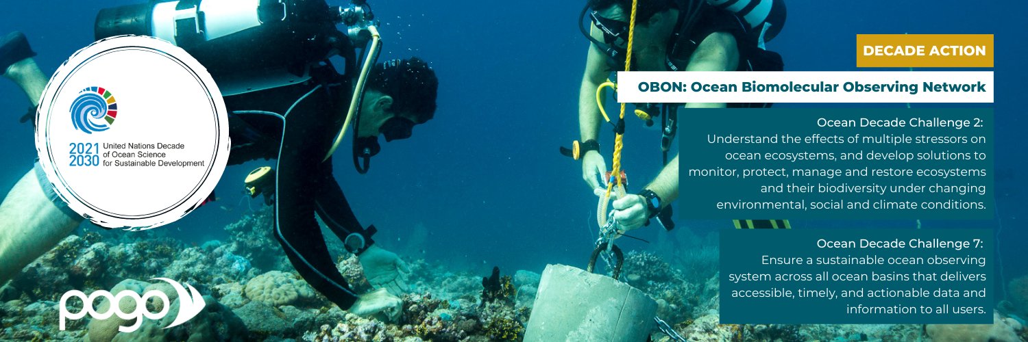 Ocean Biomolecular Observing Network (OBON)'s banner