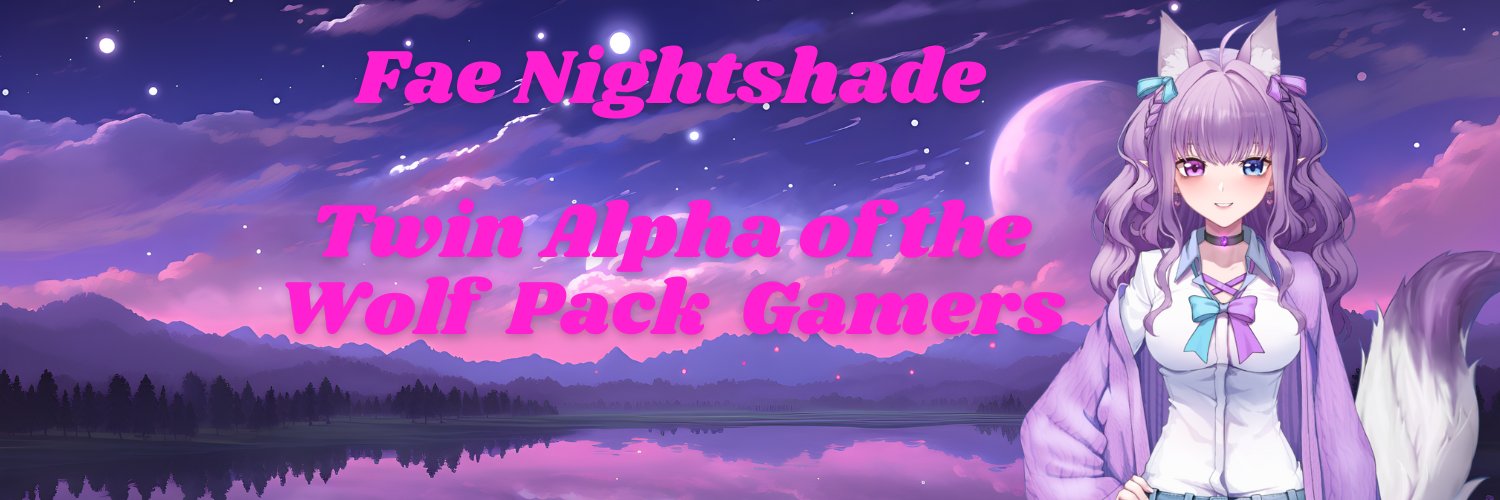 Fae Nightshade🐺Wolf Pack Vtuber banner