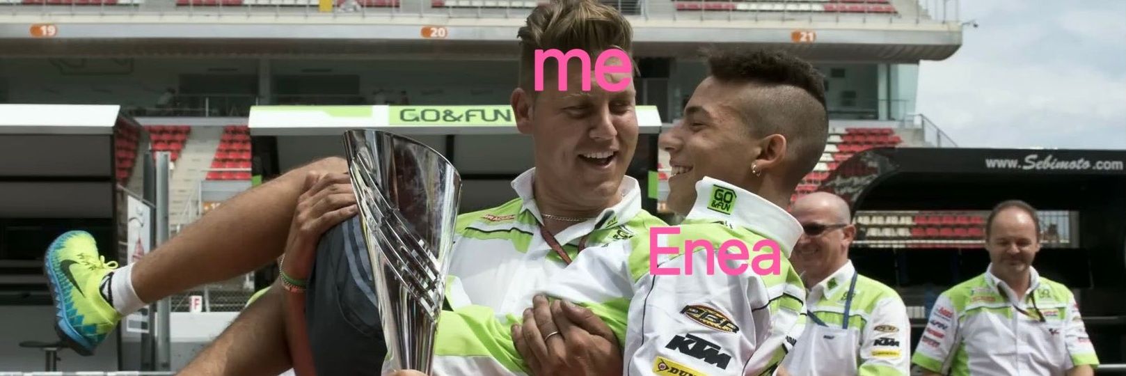 i pushed really hard like a bastard ENEA PODIO 🍊 banner