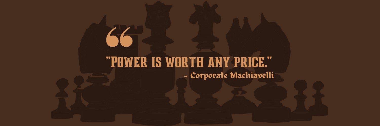 Corporate Machiavelli banner