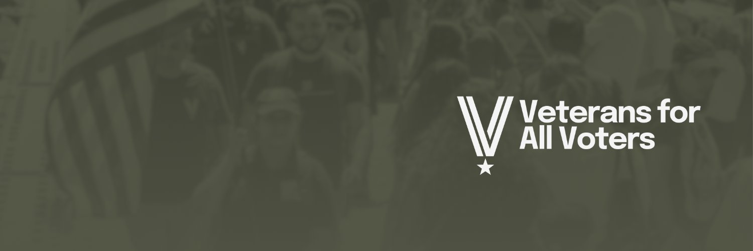 Veterans for All Voters's banner
