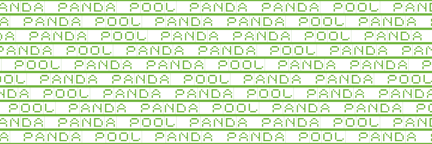 PPP 🐼 P₳ND₳ P₳ND₳ pool 🐼 banner