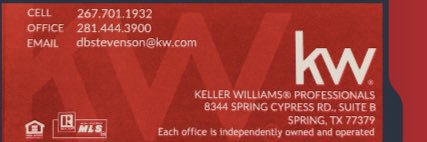 Derek Stevenson, Realtor's banner