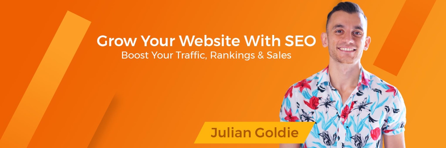 Julian Goldie SEO Profile Banner