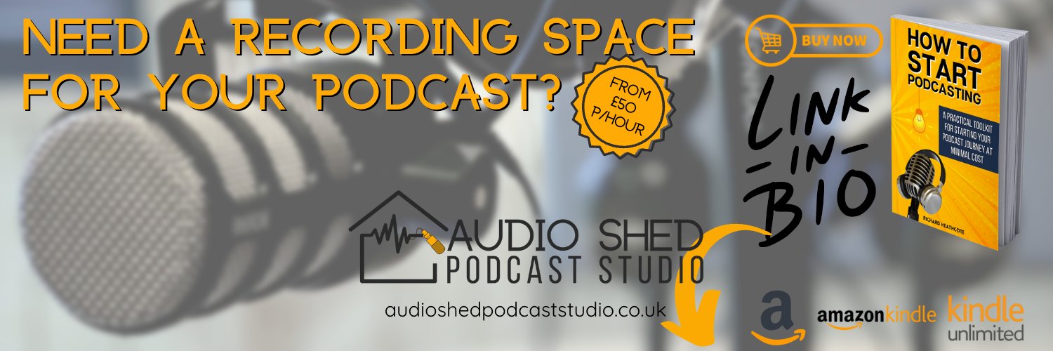 Audio Shed Podcast Studio banner