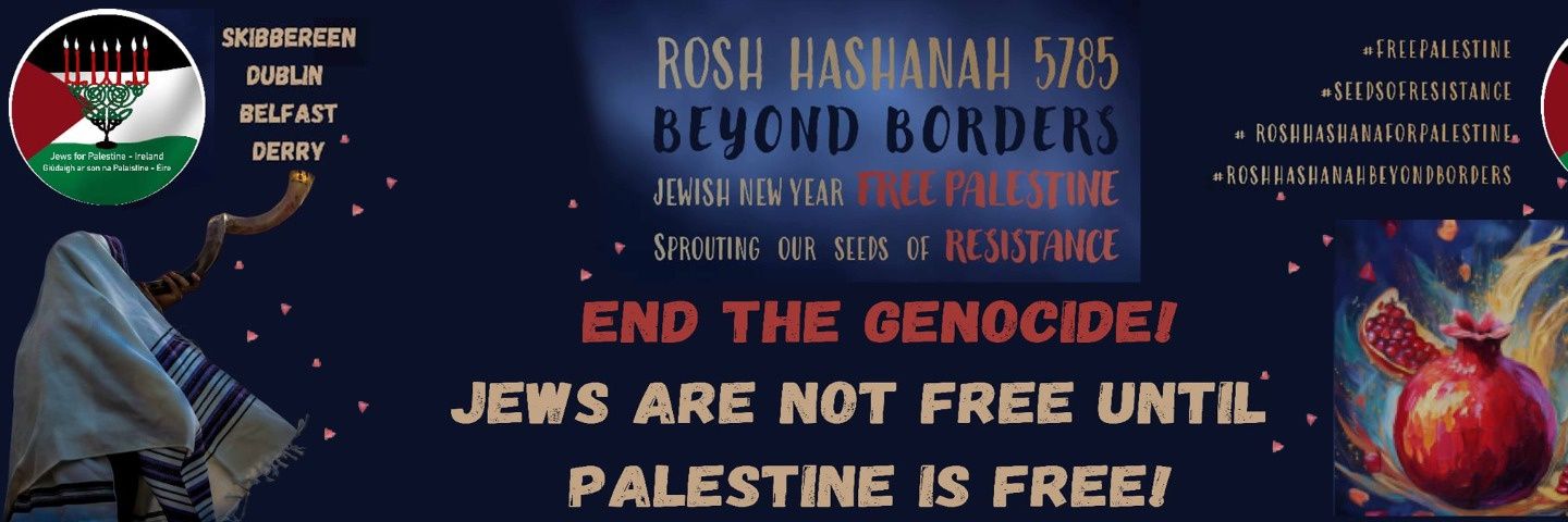 Jews for Palestine Ireland banner