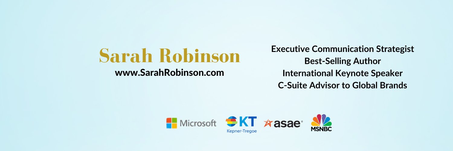 Sarah Robinson, Chief Storyteller banner