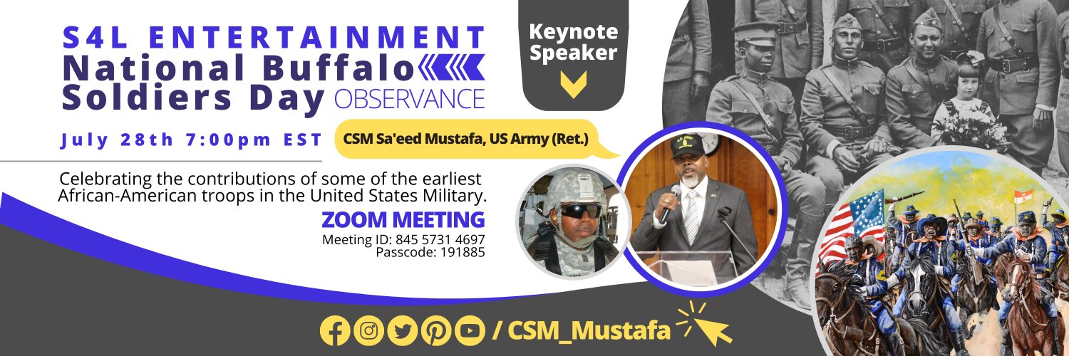 CSM Sa'eed Mustafa, US Army (Ret.) banner
