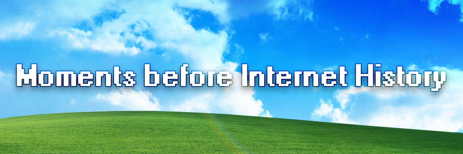 Moments before Internet History banner