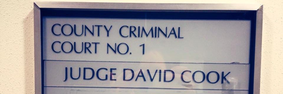 Judge David Cook banner