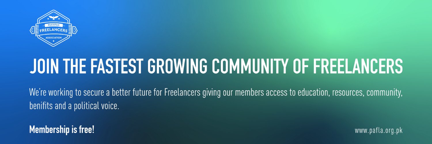PAFLA - Pakistan Freelancers Association banner