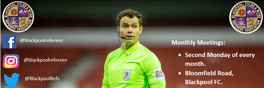 Blackpool Referees Association banner