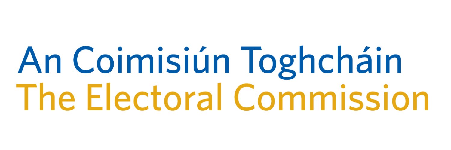 An Coimisiún Toghcháin, The Electoral Commission's banner