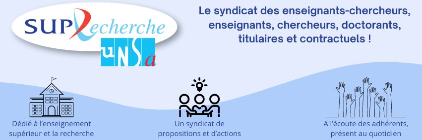Sup'Recherche-UNSA banner