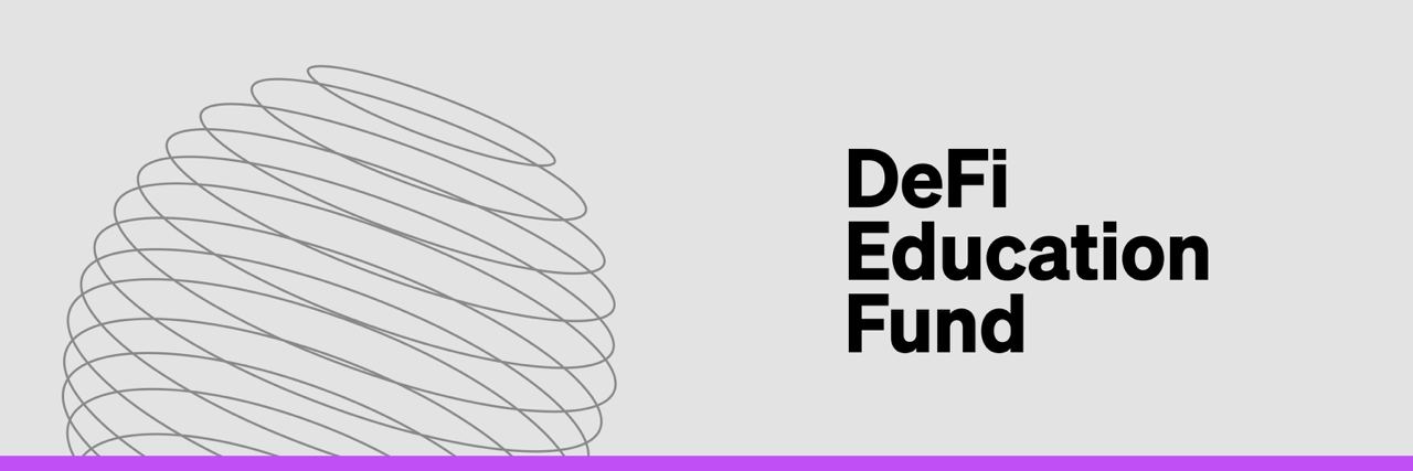 DeFi Education Fund's banner