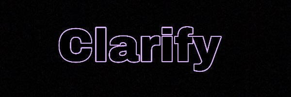 Delirium Clarify banner