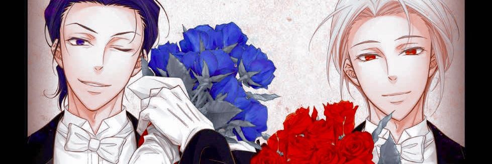 red/blue pair of the day ❤️💙 banner