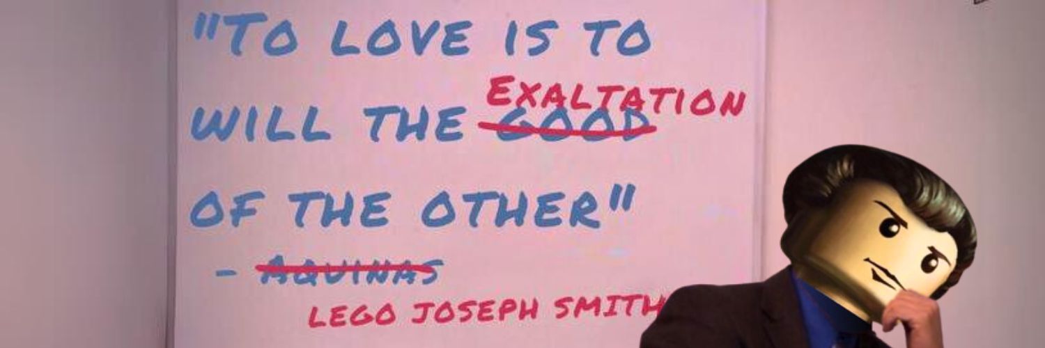LEGO Joseph Smith's banner