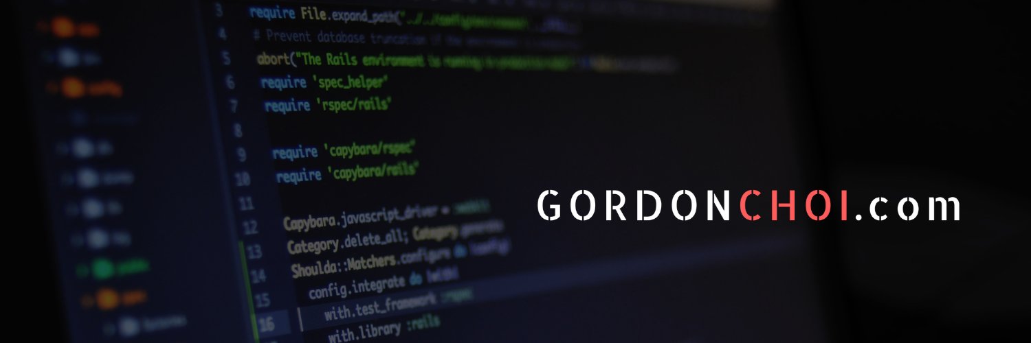 gordonchoi's profile banner image