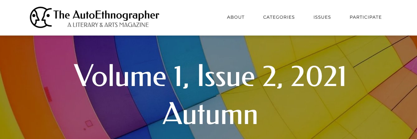 The AutoEthnographer Mag I OPEN banner
