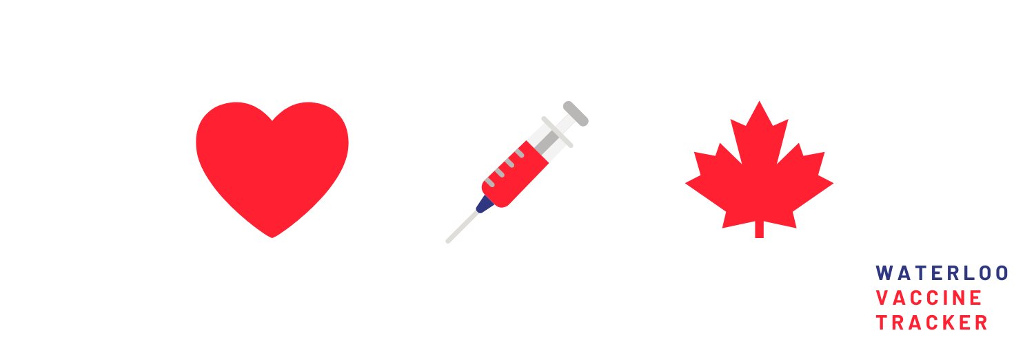 Waterloo Vaccine Tracker banner