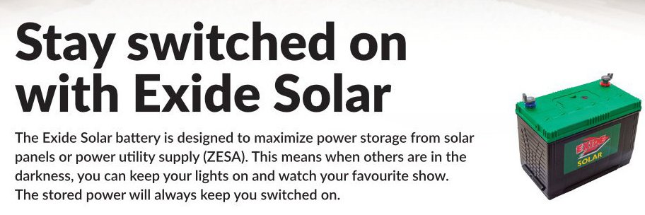 Exide Zimbabwe banner