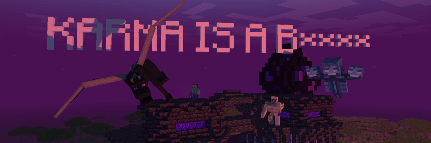 Karma SMP says Goodbye banner