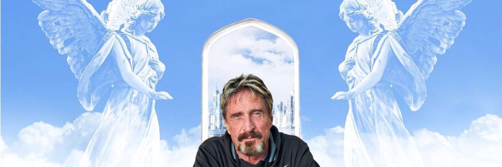 A John McAfee Memorial's banner
