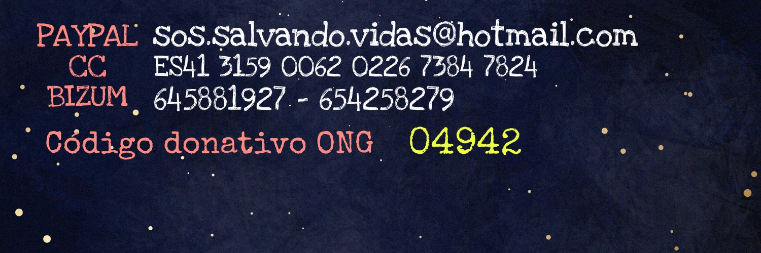 SOS Salvando Vidas España.'s banner