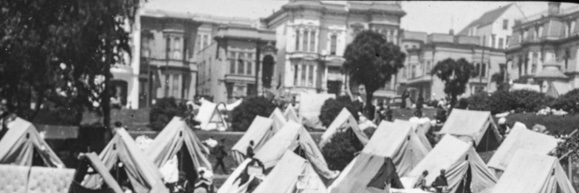The San Francisco Homeless Tenants Union's banner