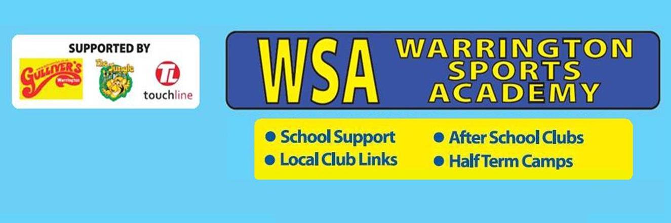 Warrington Sports Academy banner