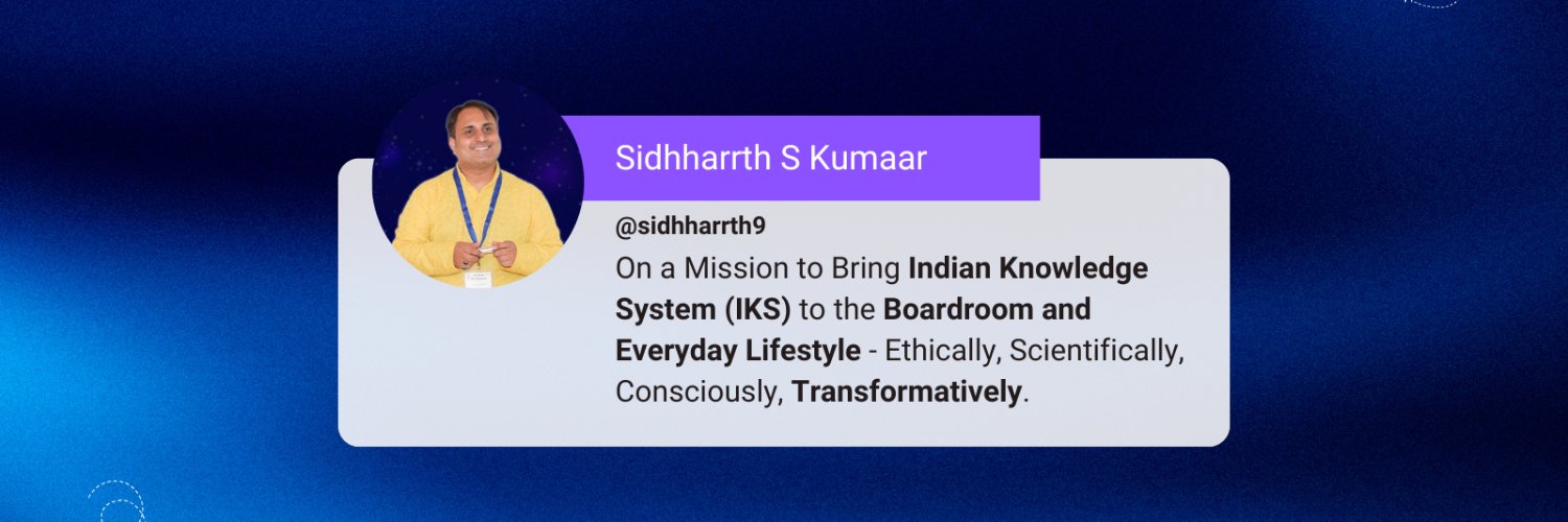 Sidhharrth S Kumaar banner