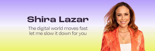 Shira Lazar (she/her) 📍Los Angeles, CA Profile Banner