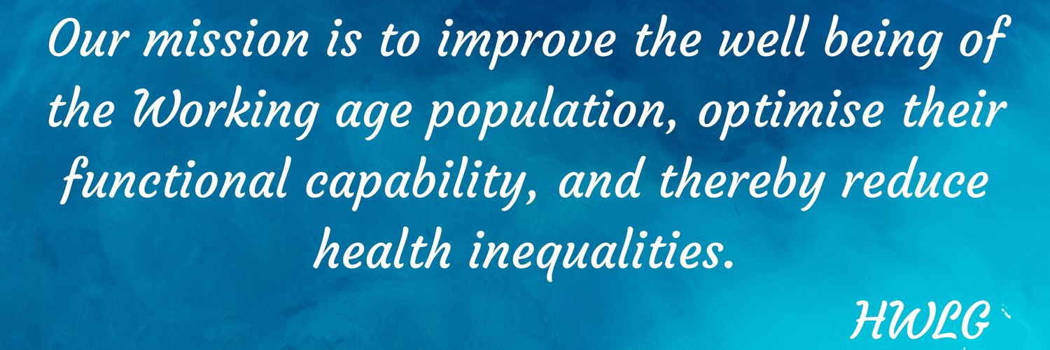 Healthy Working Lives Group banner