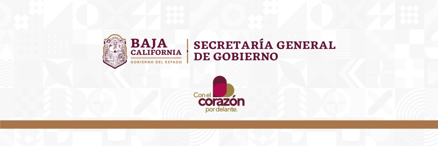 Secretaría General de Gobierno de Baja California banner
