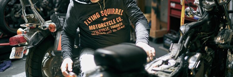 Flying Squirrel Motorcycle banner