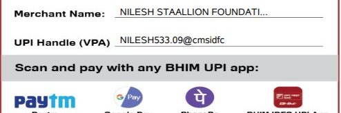 NILESH STAALLION FOUNDATION banner