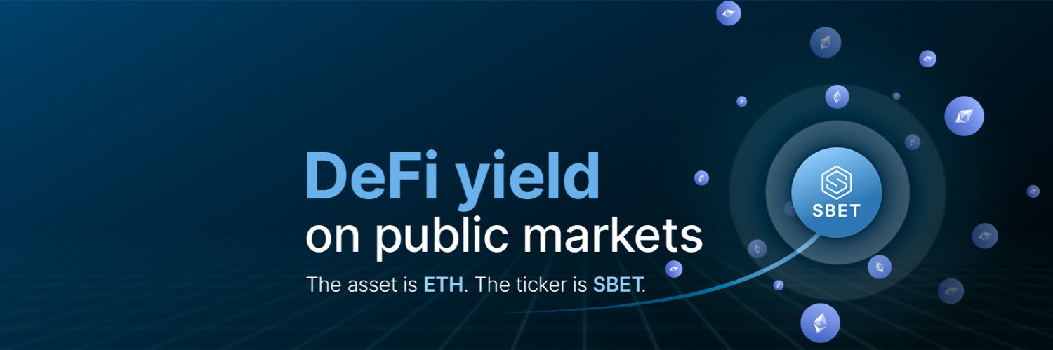 SBET (SharpLink Gaming)'s banner