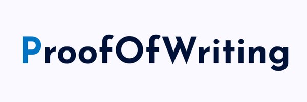 ProofofWriting Profile Banner