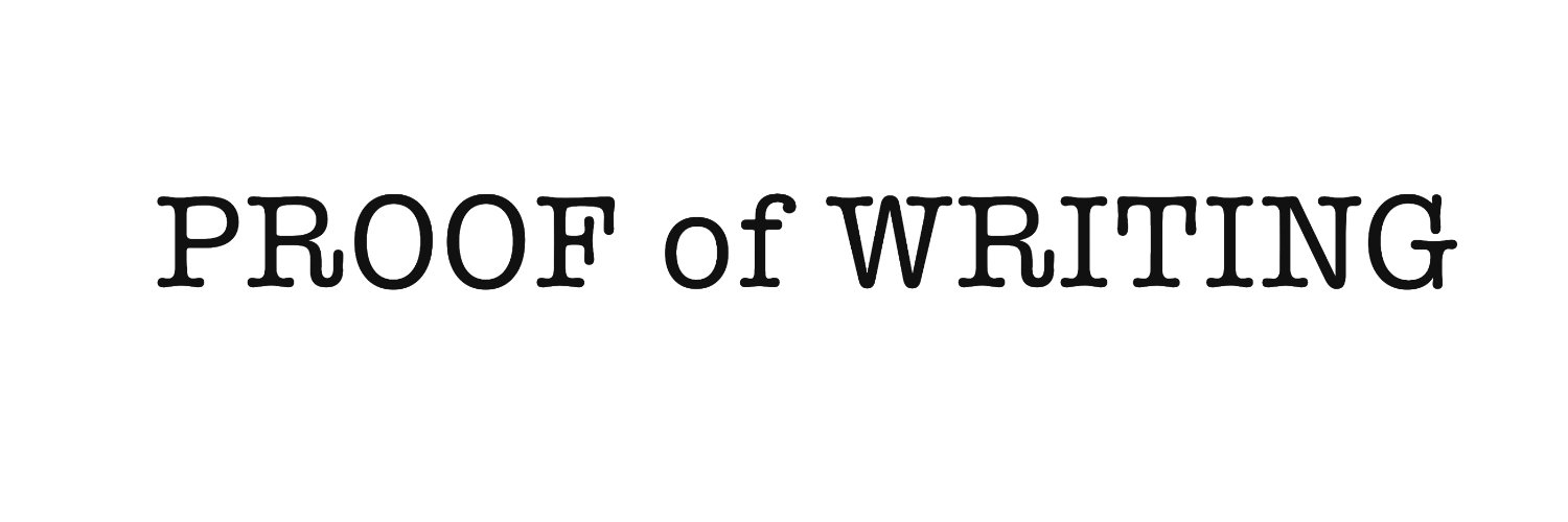 ProofOfWriting banner