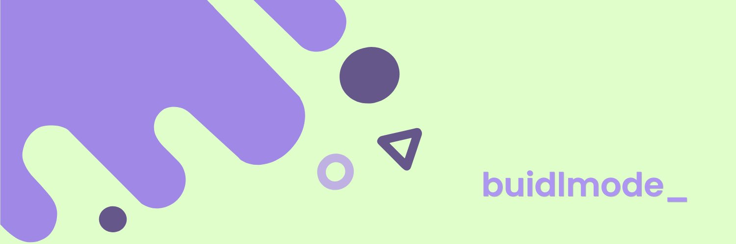 BUIDLMODE's banner
