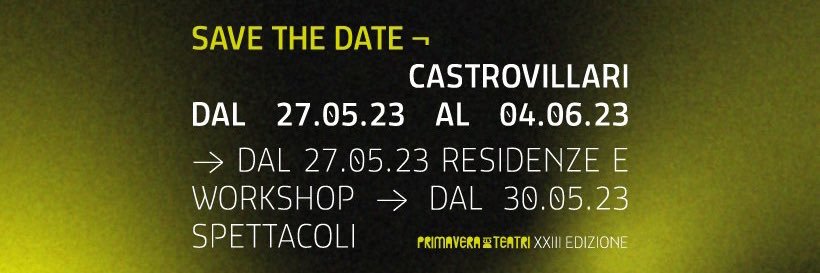 Primavera Dei Teatri banner