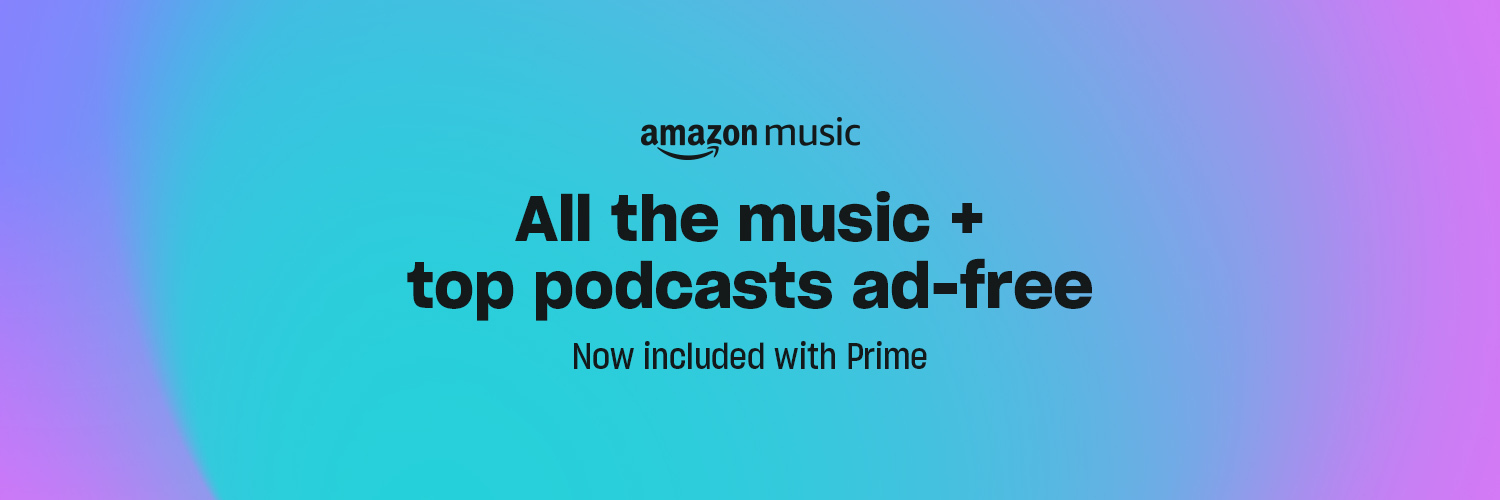 Podcasts on Amazon Music Profile Banner