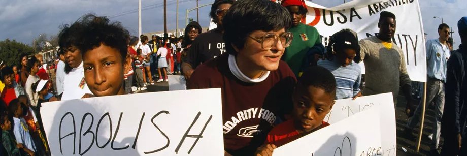 Sister Helen Prejean's banner