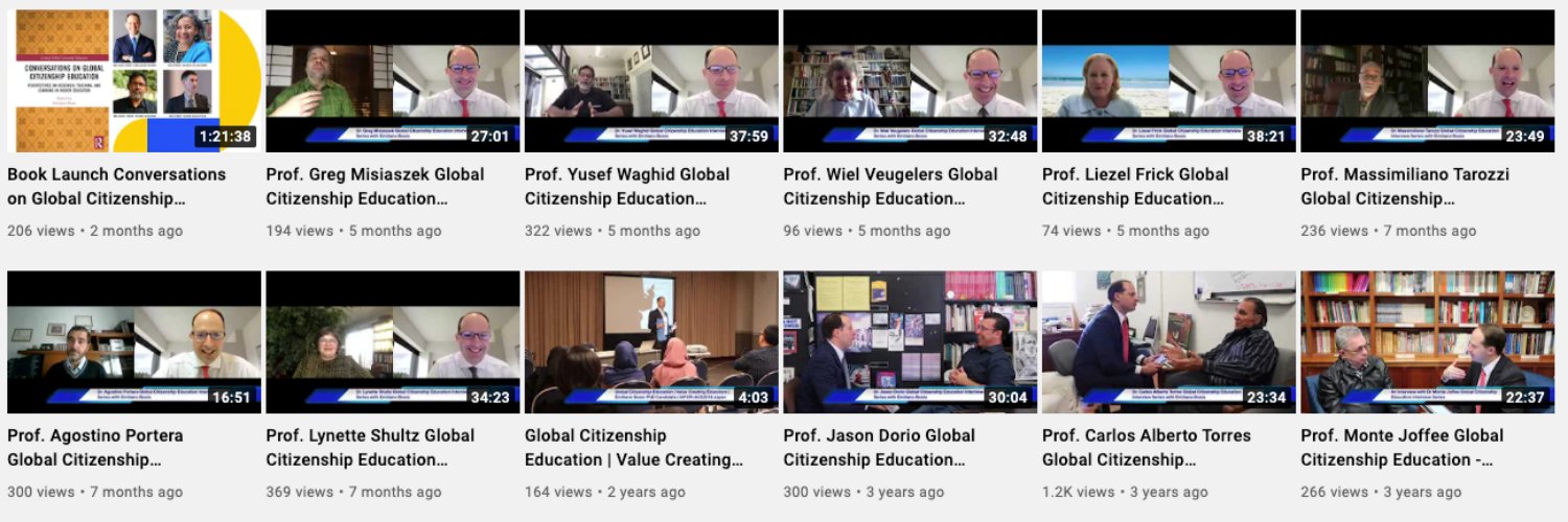 Global Citizenship Education Interview Series banner