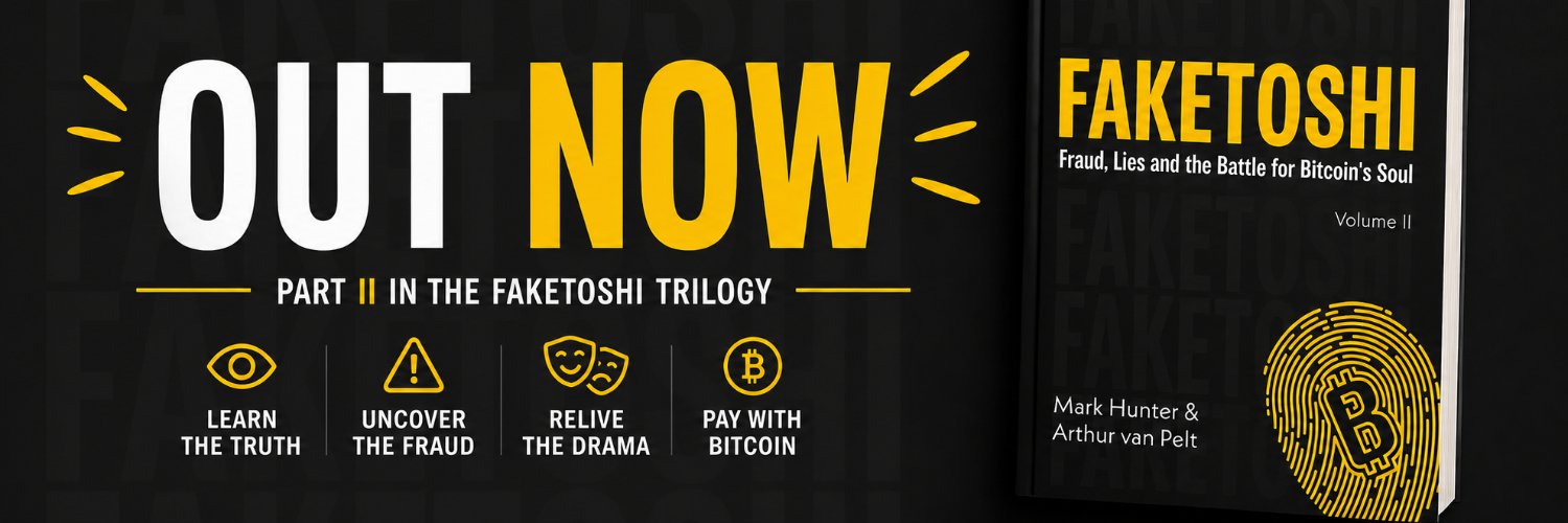 Faketoshi (AKA Dr Bitcoin Podcast) banner